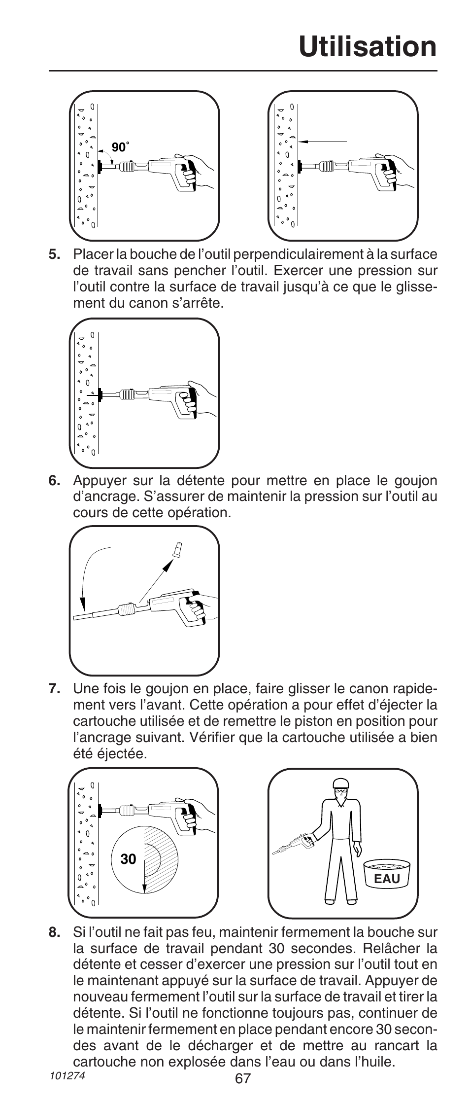 Utilisation | Remington 490 User Manual | Page 67 / 80