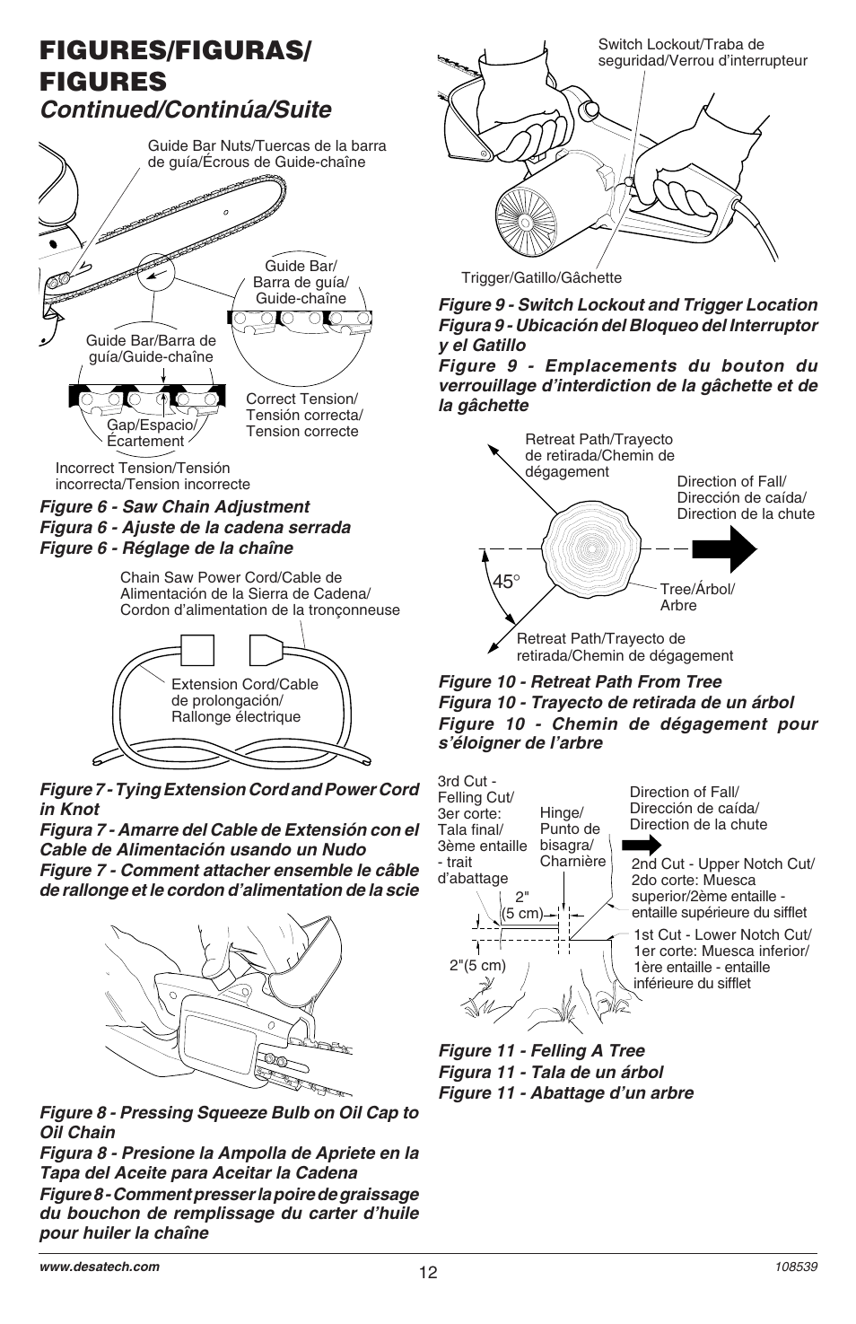 Figures/figuras/ figures, Continued/continúa/suite | Remington LNT-2 User Manual | Page 12 / 52