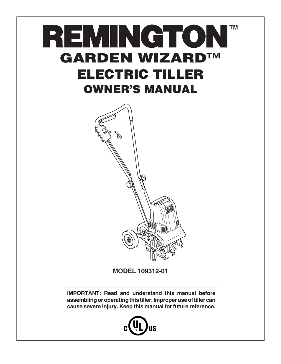 Remington Garden Wizard 109312-01 User Manual | 44 pages