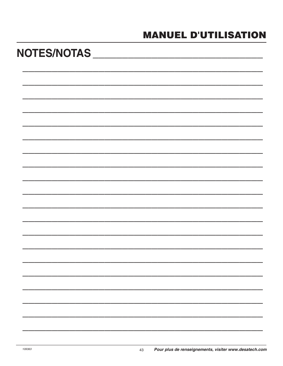 Manuel d'utilisation | Remington Garden Wizard 109312-01 User Manual | Page 43 / 44