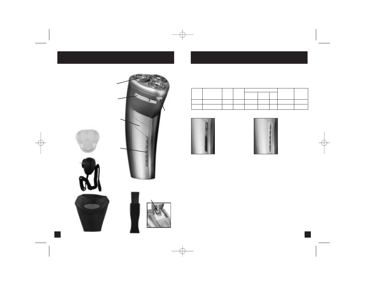 Product features | Remington R-825 User Manual | Page 3 / 7