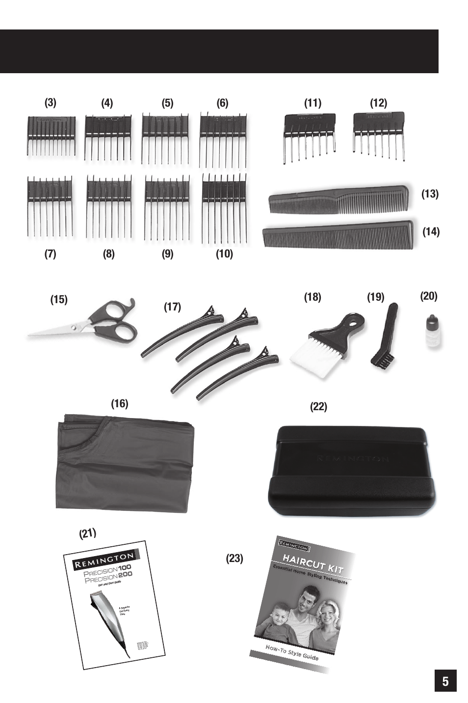 Product features | Remington PRECISION HC-70 User Manual | Page 5 / 24