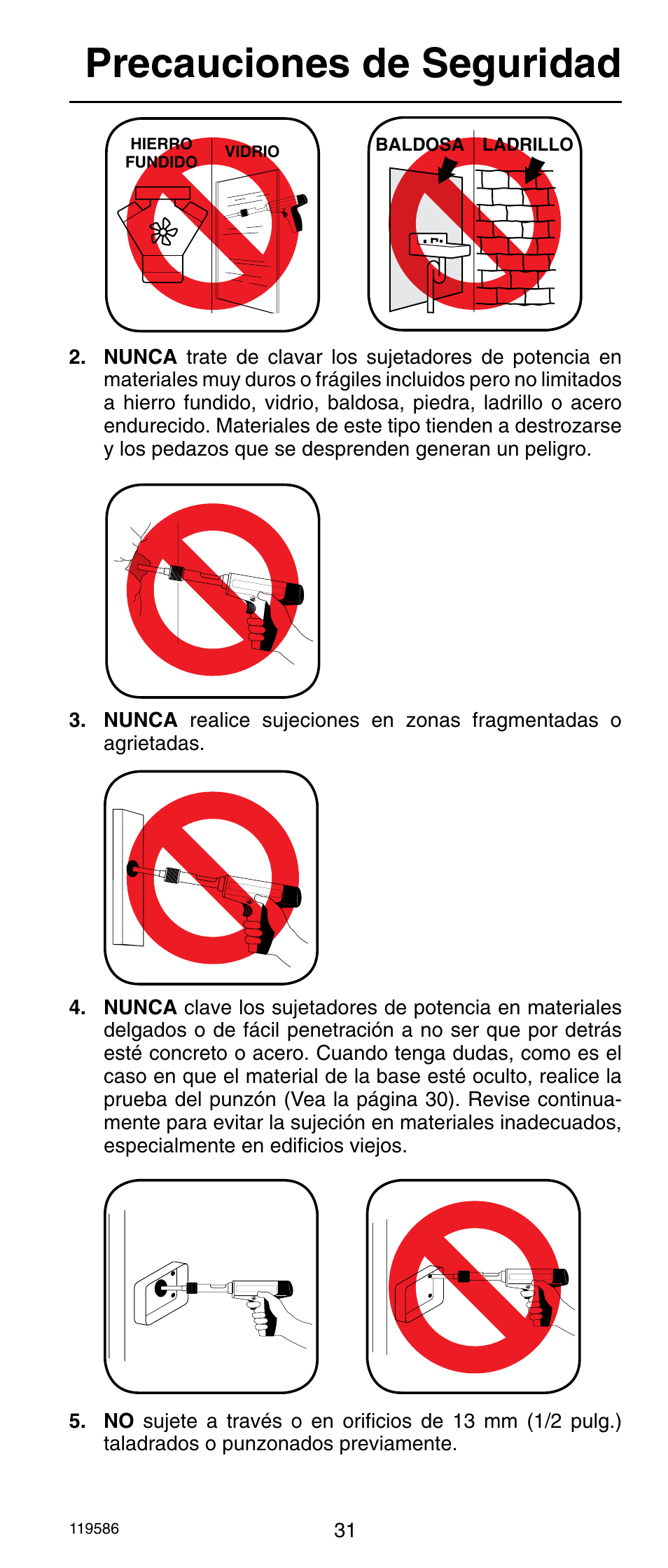 Precauciones de seguridad | Remington r300 User Manual | Page 31 / 72