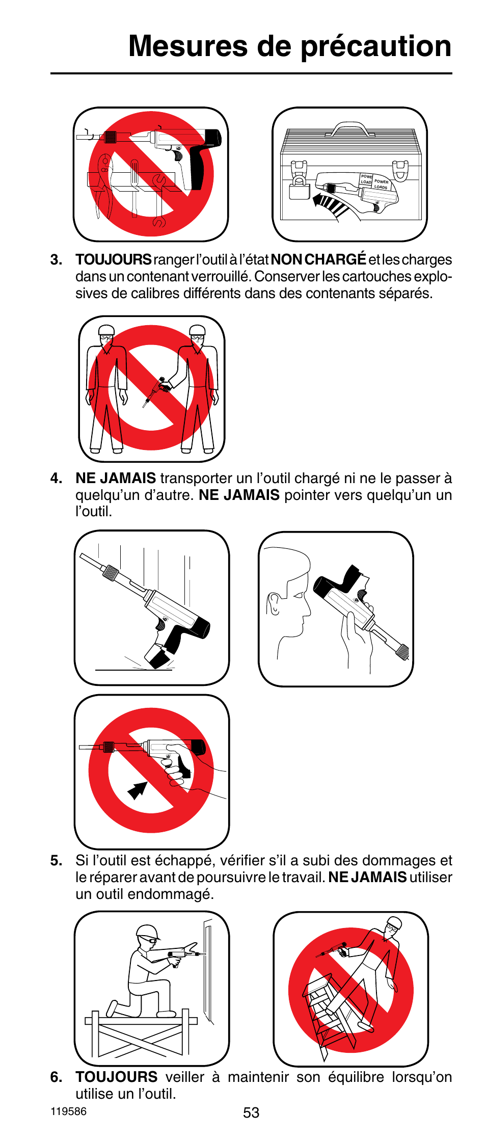 Mesures de précaution | Remington r300 User Manual | Page 53 / 72