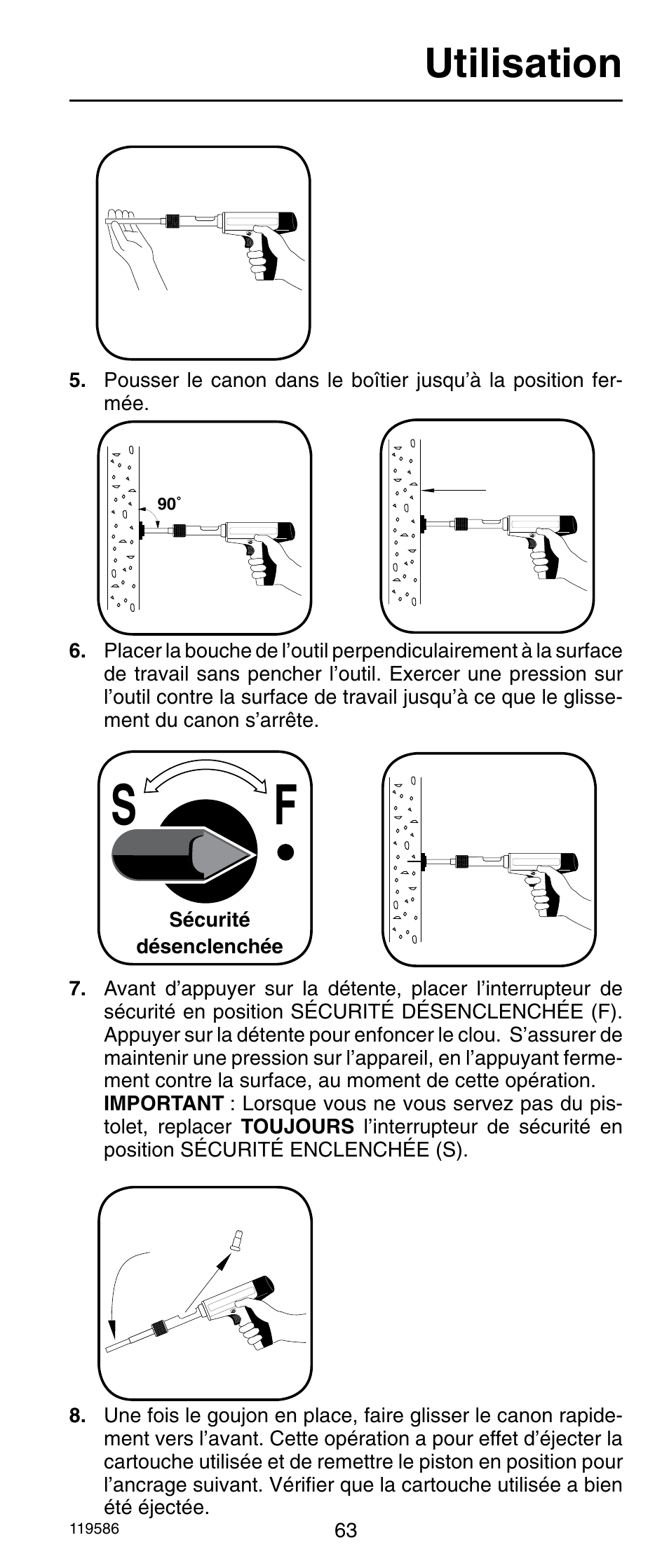 Utilisation | Remington r300 User Manual | Page 63 / 72