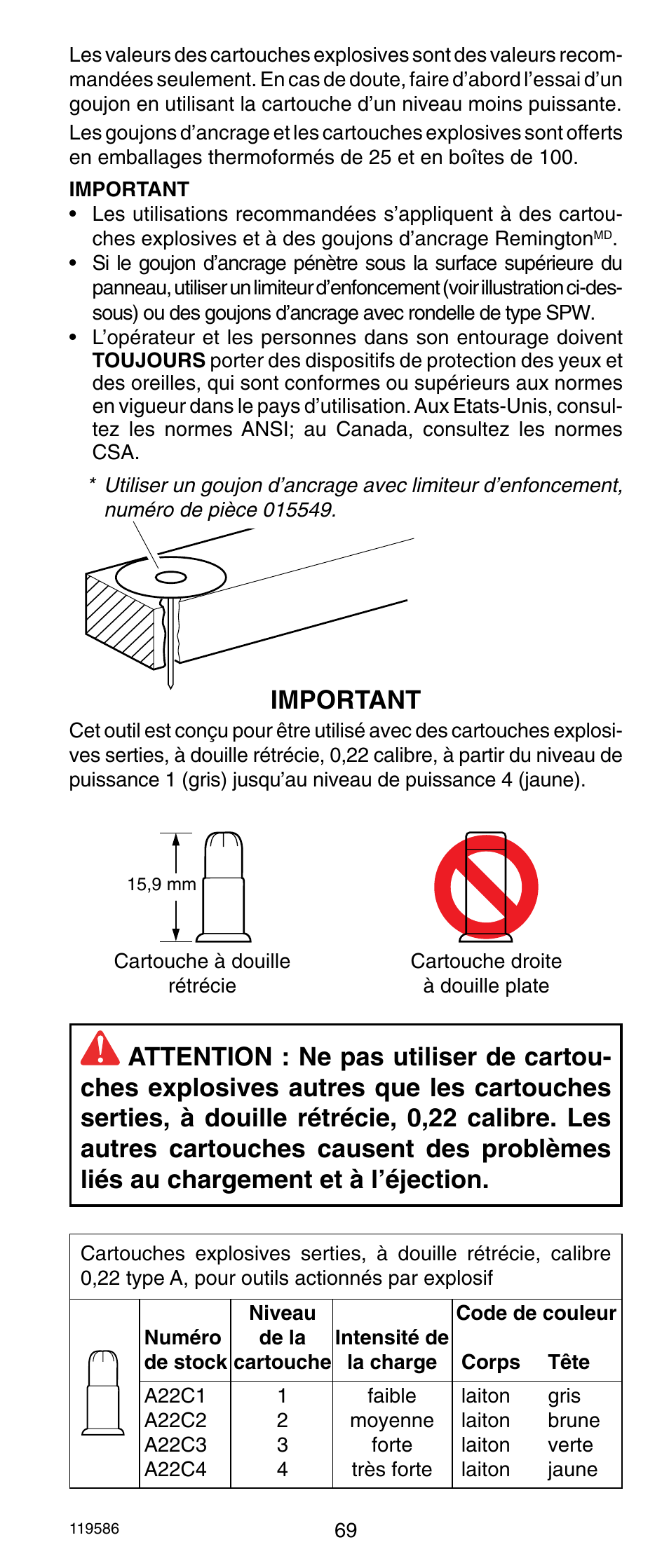 Important | Remington r300 User Manual | Page 69 / 72