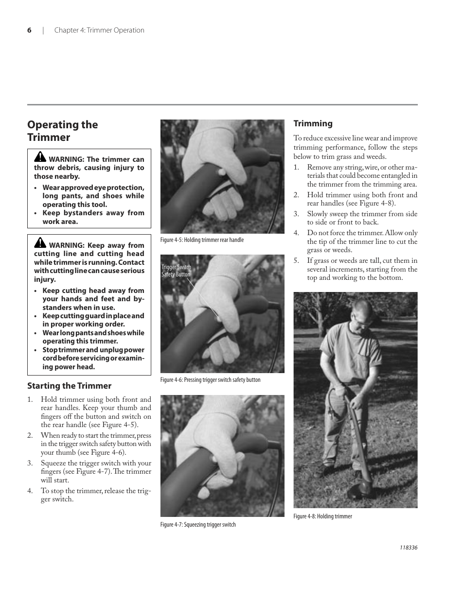 Operating the trimmer | Remington ST3010A User Manual | Page 10 / 52