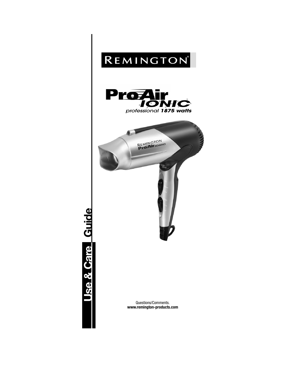 Remington ID-2002 User Manual | 5 pages