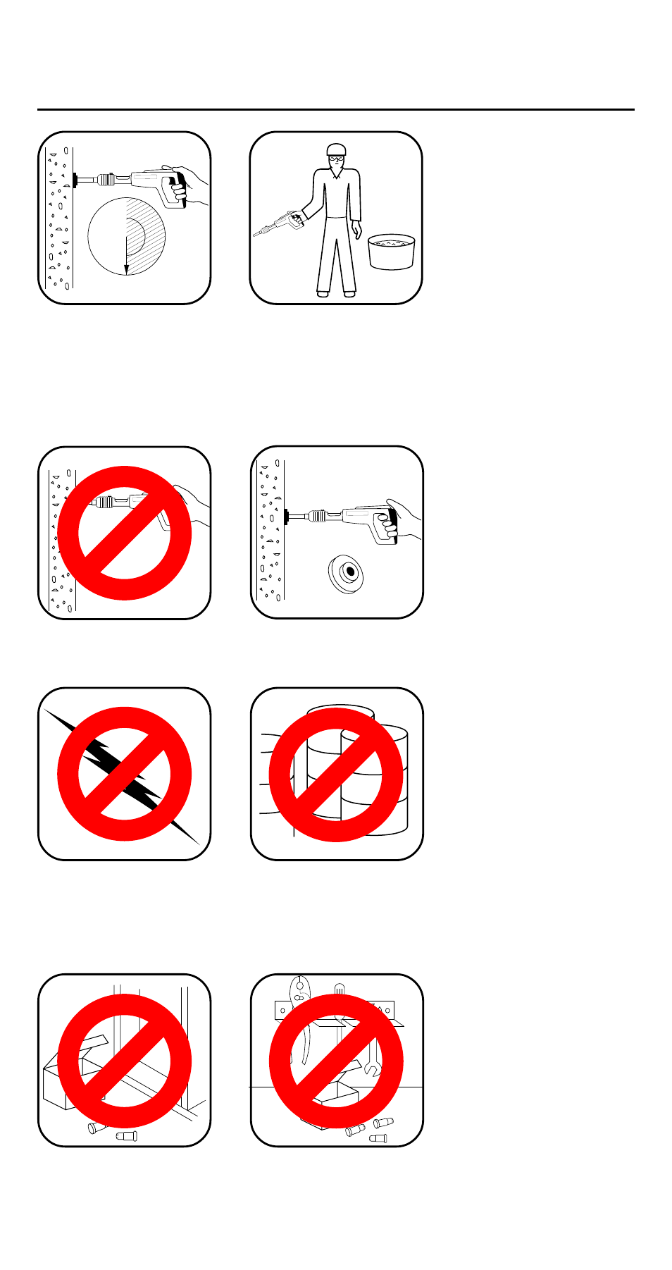 Safety precautions, Powder loads and fasteners | Remington 489 User Manual | Page 9 / 24