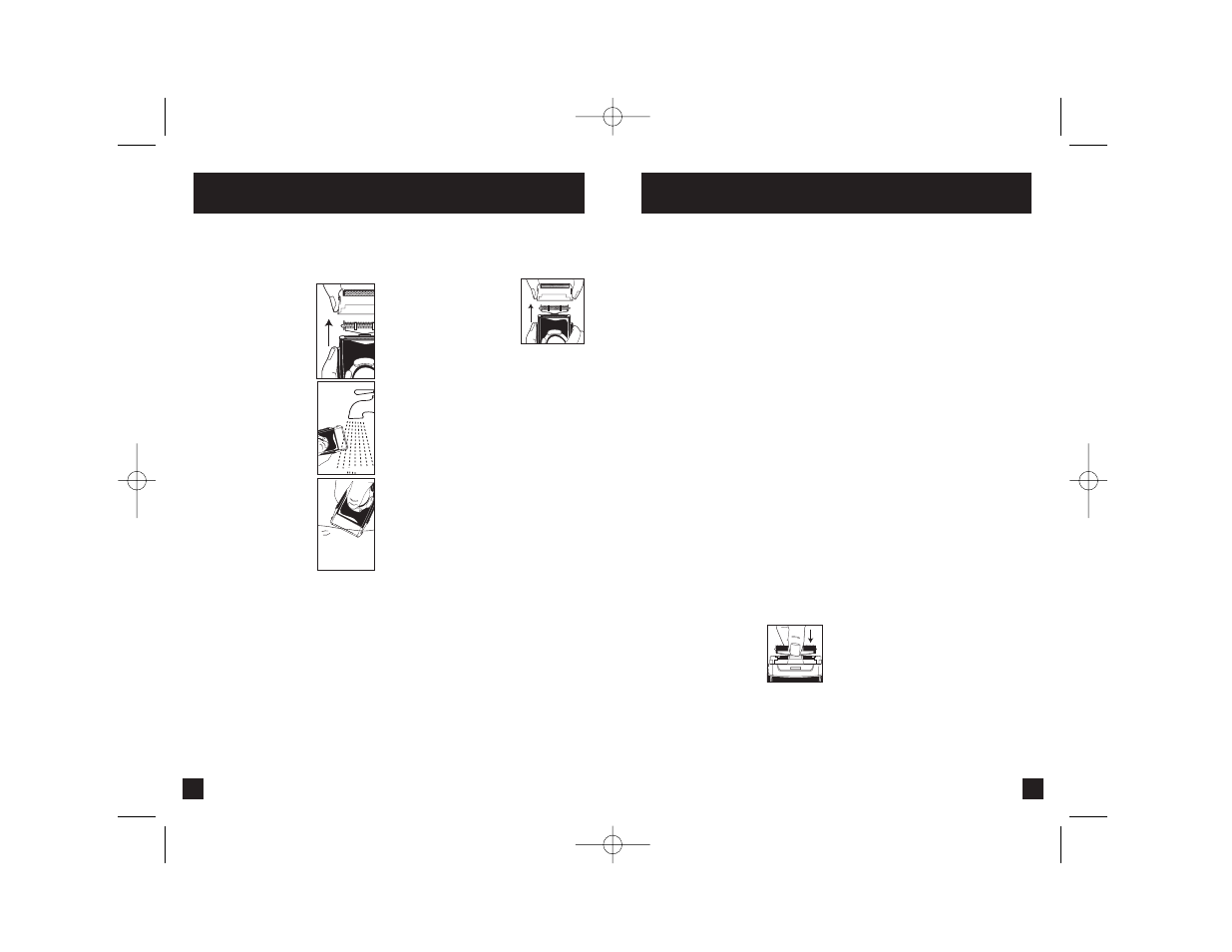 Cleaning & maintenance, Trimmer care, Replacing cutters and screens | Screens and cutters, Cleaning your shaver | Remington 500 User Manual | Page 5 / 7