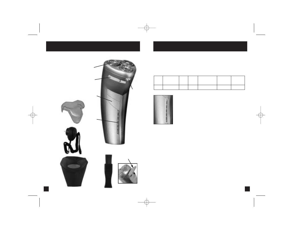 Product features, Titanium powerclean system | Remington R-1000 User Manual | Page 3 / 9