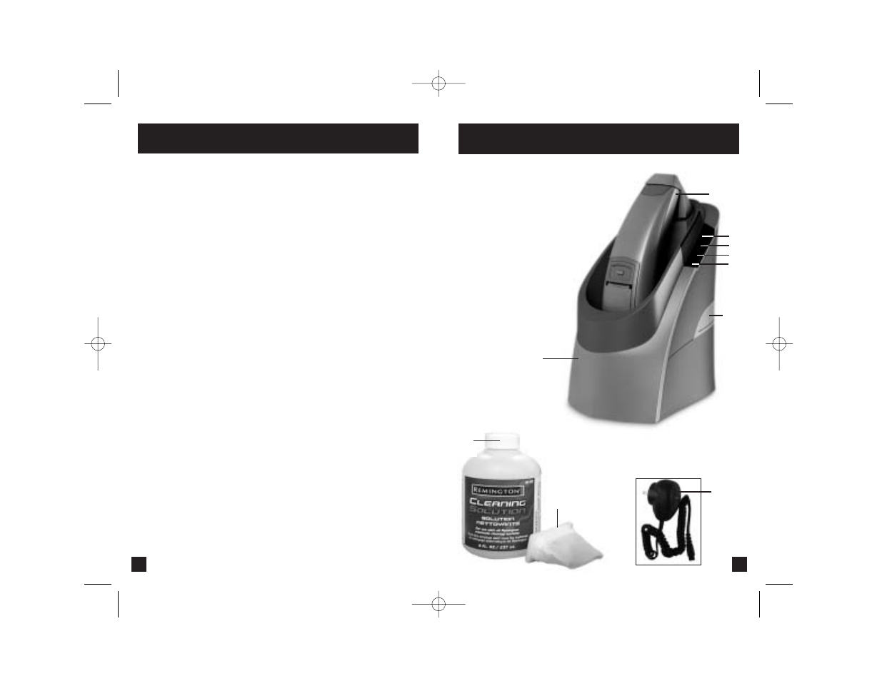 Power clean system, Product features, Continued) | Remington R-1000 User Manual | Page 4 / 9