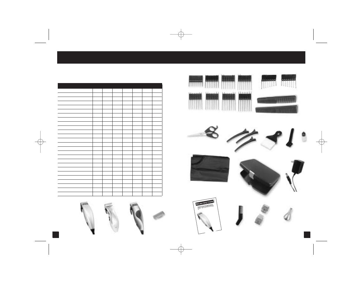 Caractéristiques du produit | Remington HC-810 User Manual | Page 15 / 19