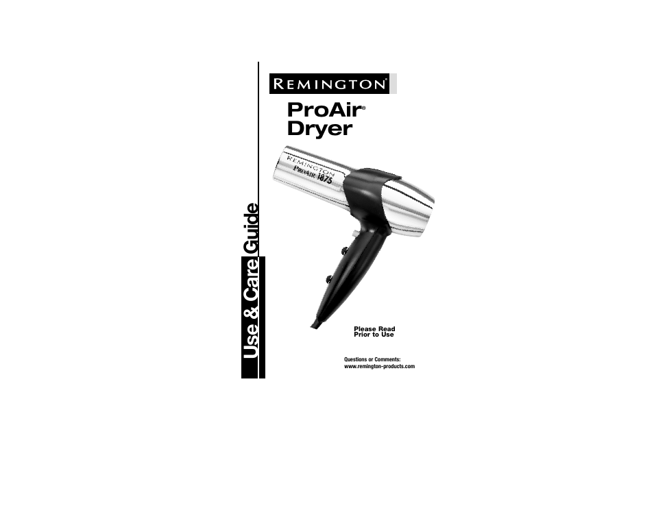 Remington DC-1875N User Manual | 6 pages