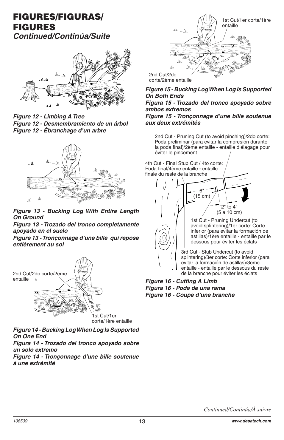 Figures/figuras/ figures, Continued/continúa/suite | Remington 104316-04 User Manual | Page 13 / 52