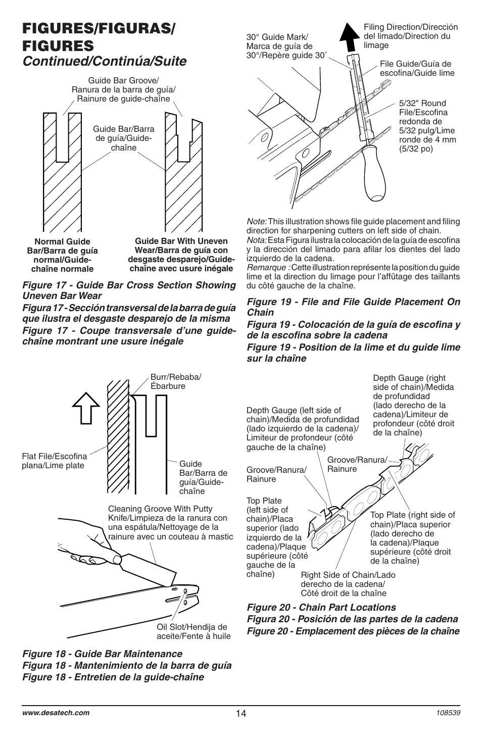Figures/figuras/ figures, Continued/continúa/suite | Remington 104316-04 User Manual | Page 14 / 52