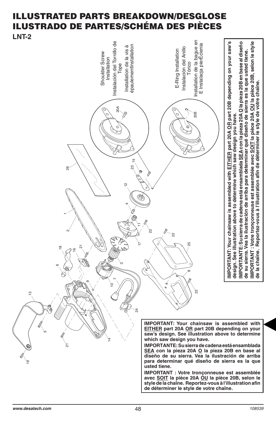 Lnt-2 | Remington 104316-04 User Manual | Page 48 / 52