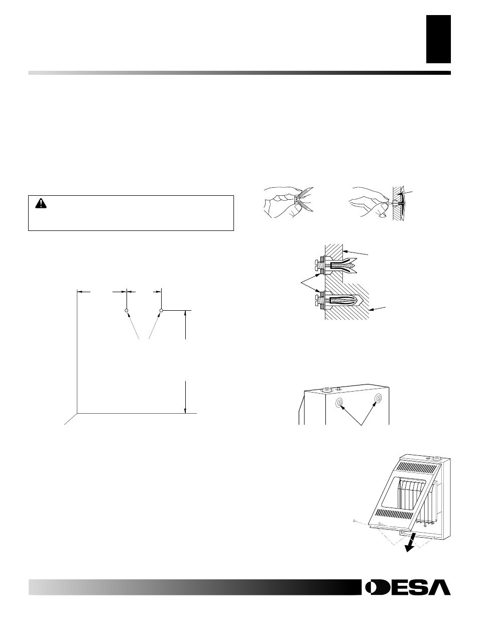 Installation, Continued, Thermostat sensing bulb | Installing heater to wall | Remington REM10PT User Manual | Page 5 / 22