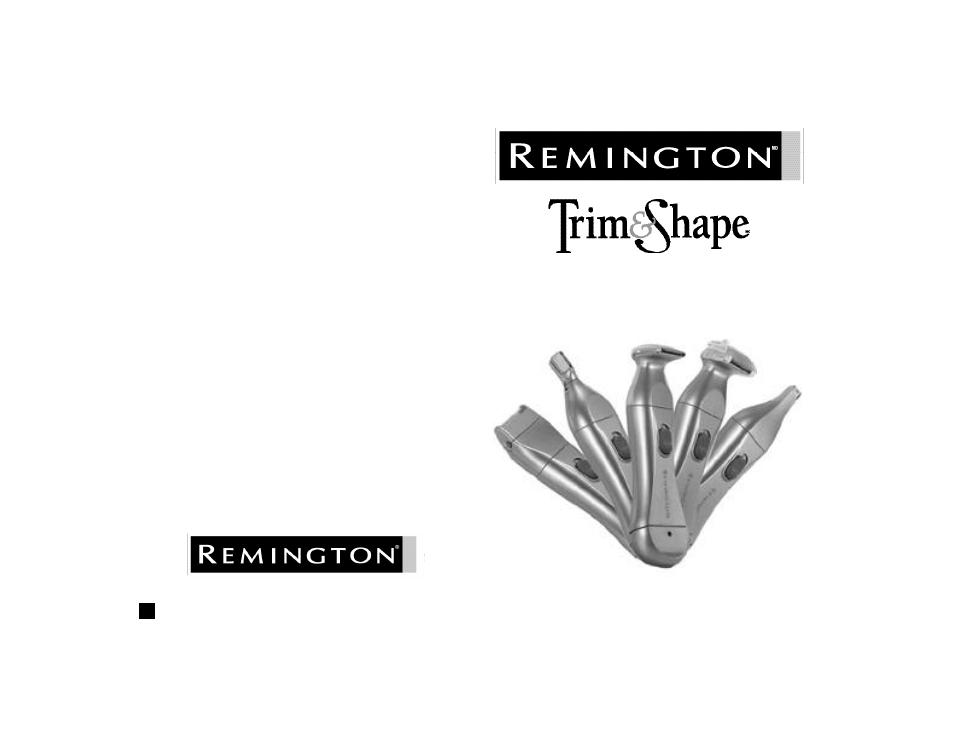 Guide d’utilisation et d’entretien, Trousse personnelle de toilette pour femmes | Remington WPG-150 User Manual | Page 13 / 19