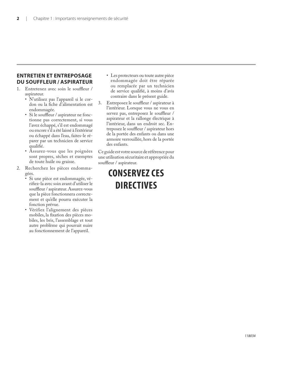 Conservez ces directives | Remington BV12199A User Manual | Page 44 / 60