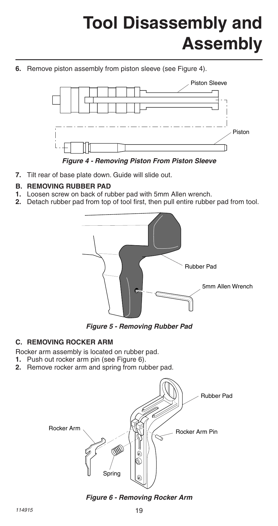 Tool disassembly and assembly | Remington 498 User Manual | Page 19 / 88