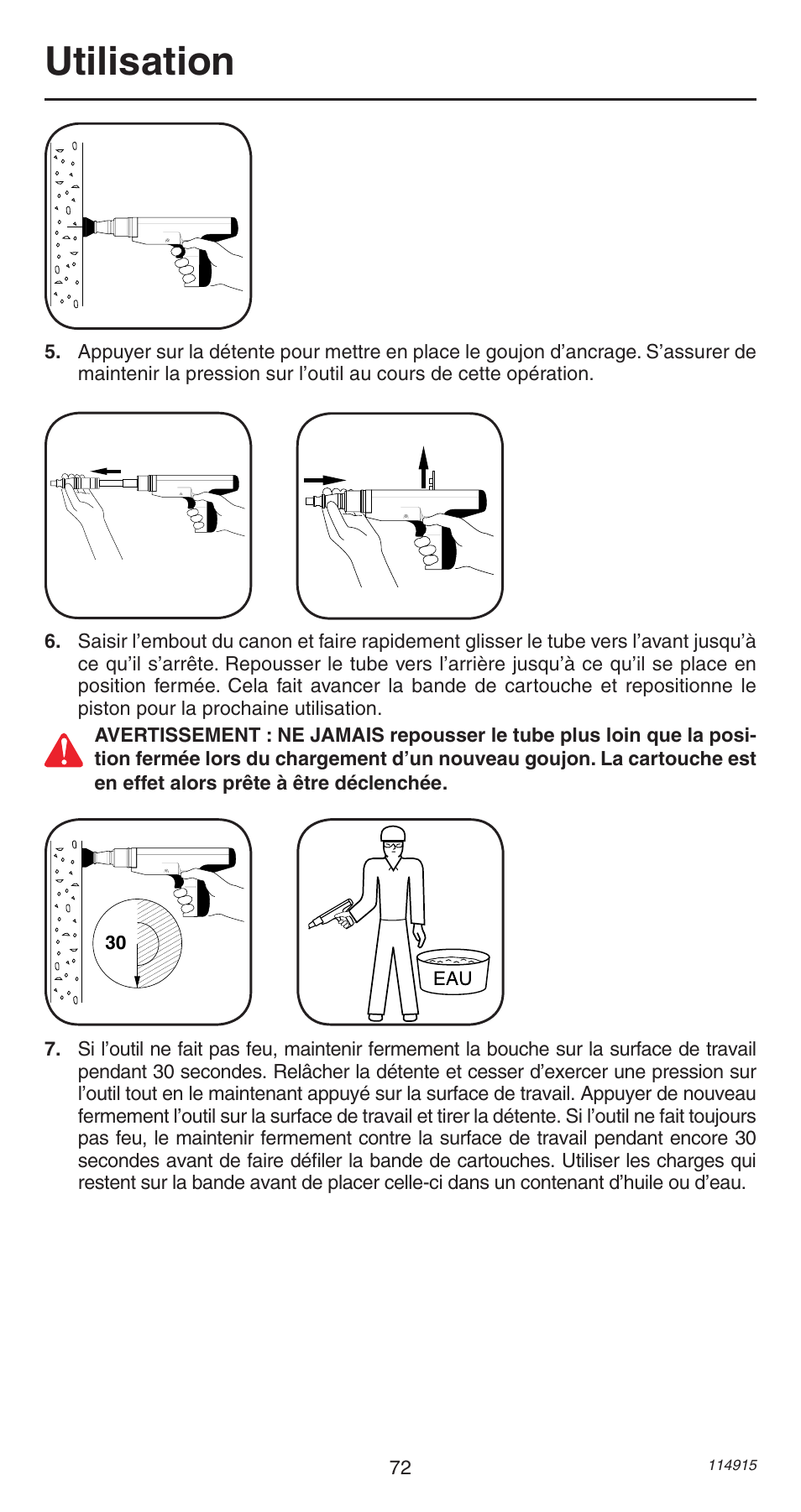 Utilisation | Remington 498 User Manual | Page 72 / 88