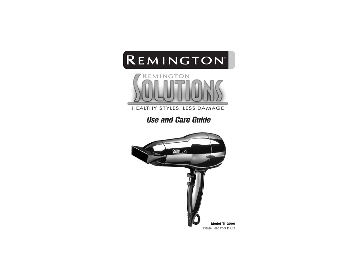 Remington TI-2000 User Manual | 5 pages