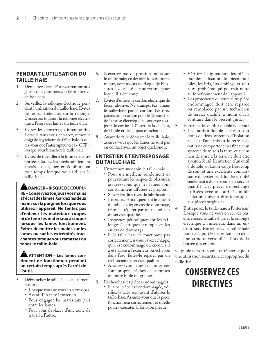 Conservez ces directives | Remington HT3218A User Manual | Page 33 / 40