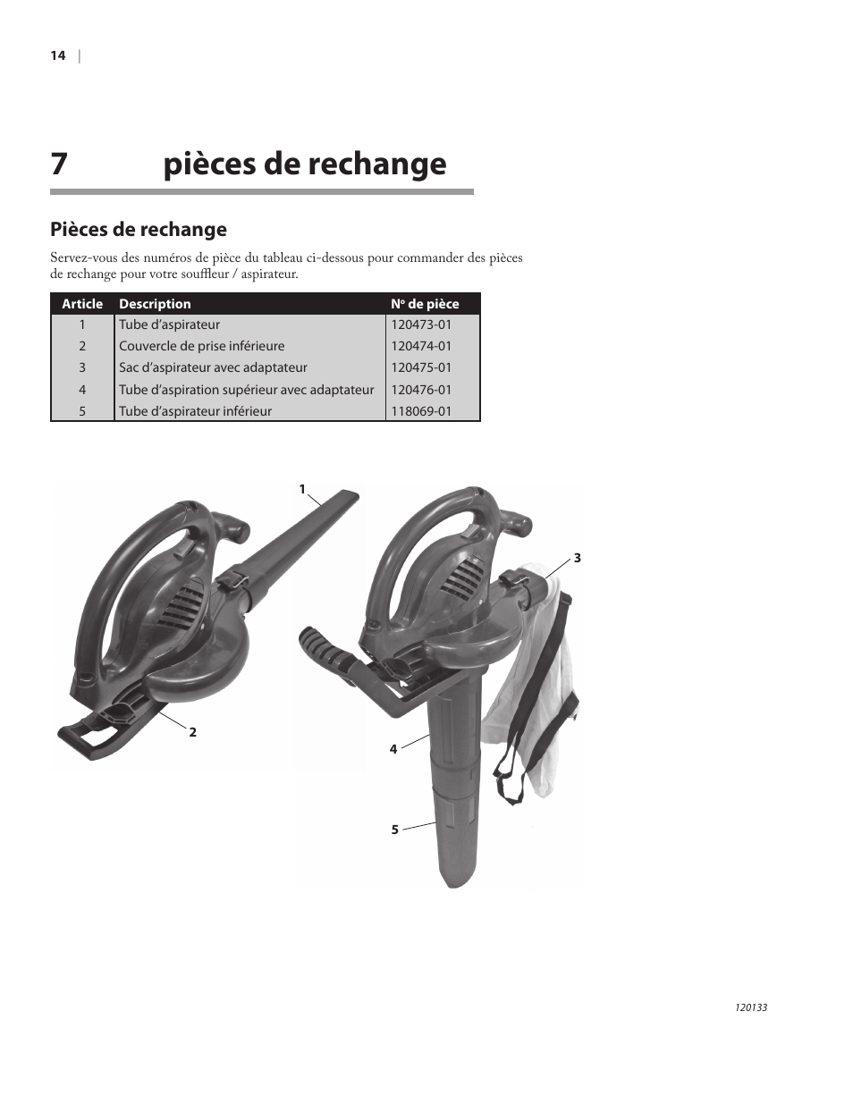 7pièces de rechange, Pièces de rechange | Remington BV12200A User Manual | Page 56 / 60