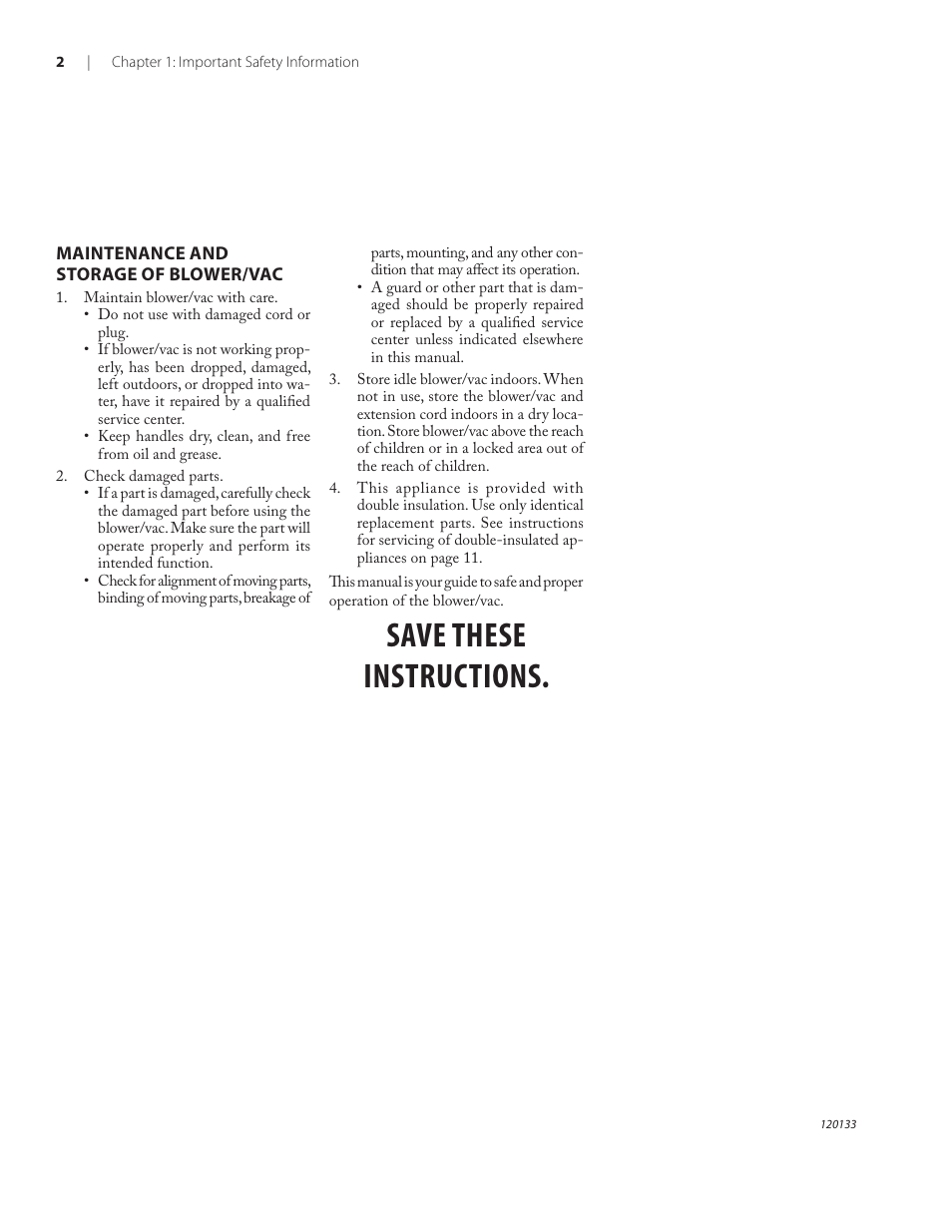 Save these instructions | Remington BV12200A User Manual | Page 6 / 60