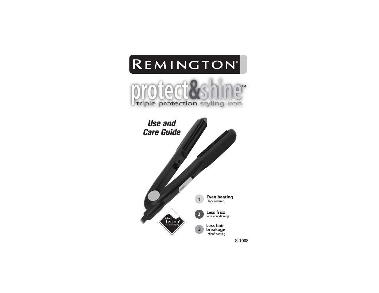 Remington S-1008 User Manual | 5 pages