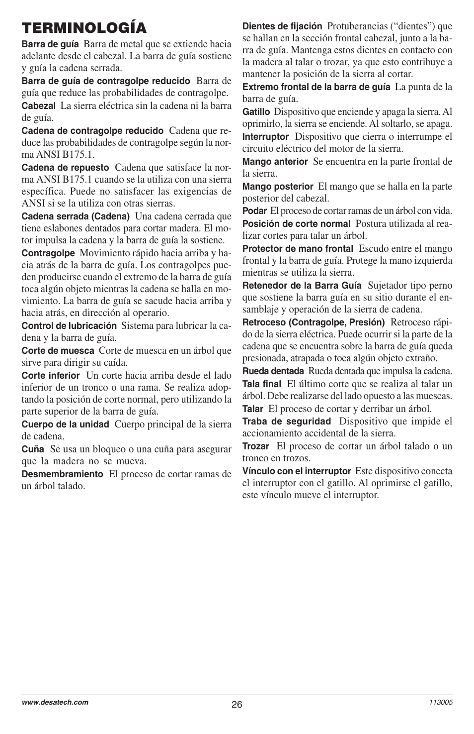 Terminología | Remington M12510US User Manual | Page 28 / 72