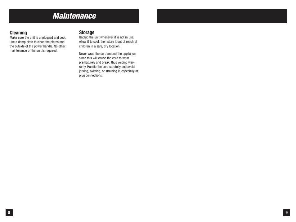 Maintenance | Remington S-1004 User Manual | Page 5 / 7