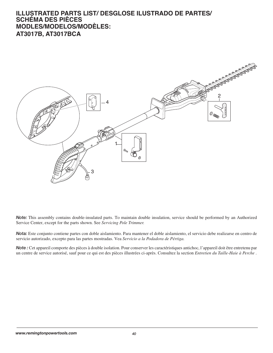 Remington Axcess AT3017B User Manual | Page 40 / 44