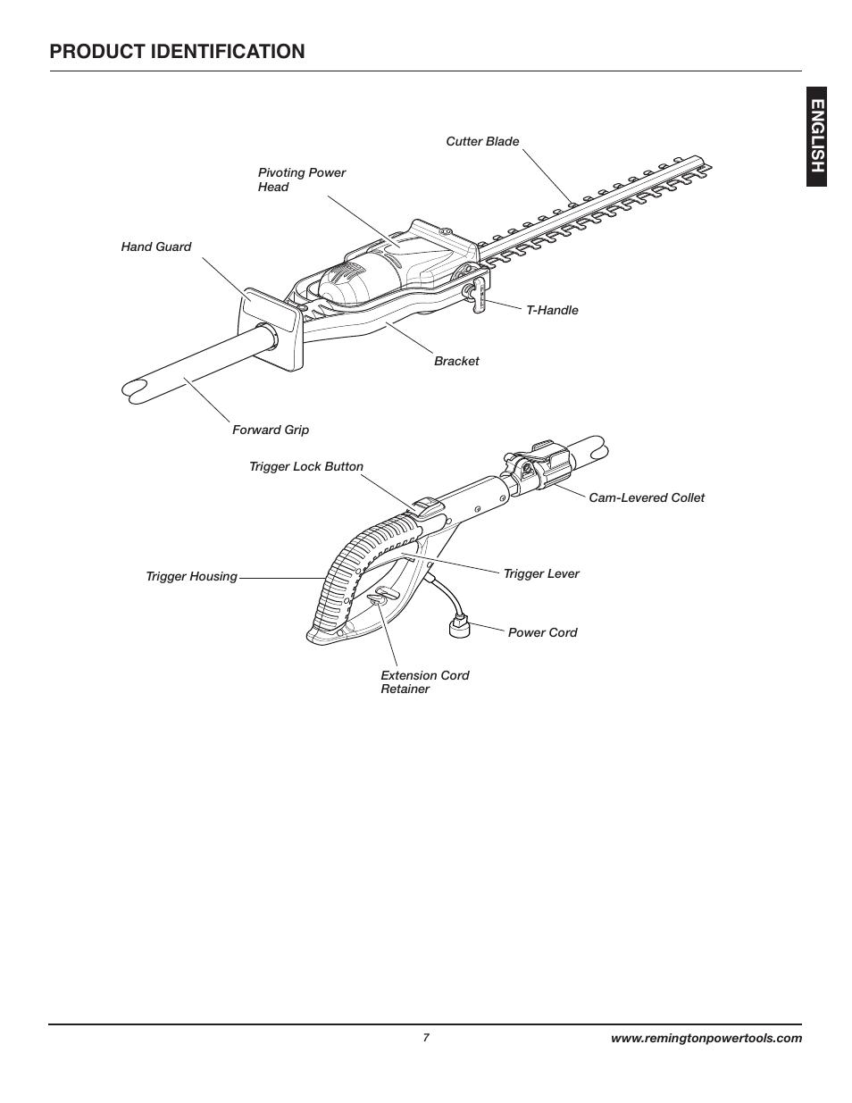 Product identification | Remington Axcess AT3017B User Manual | Page 7 / 44