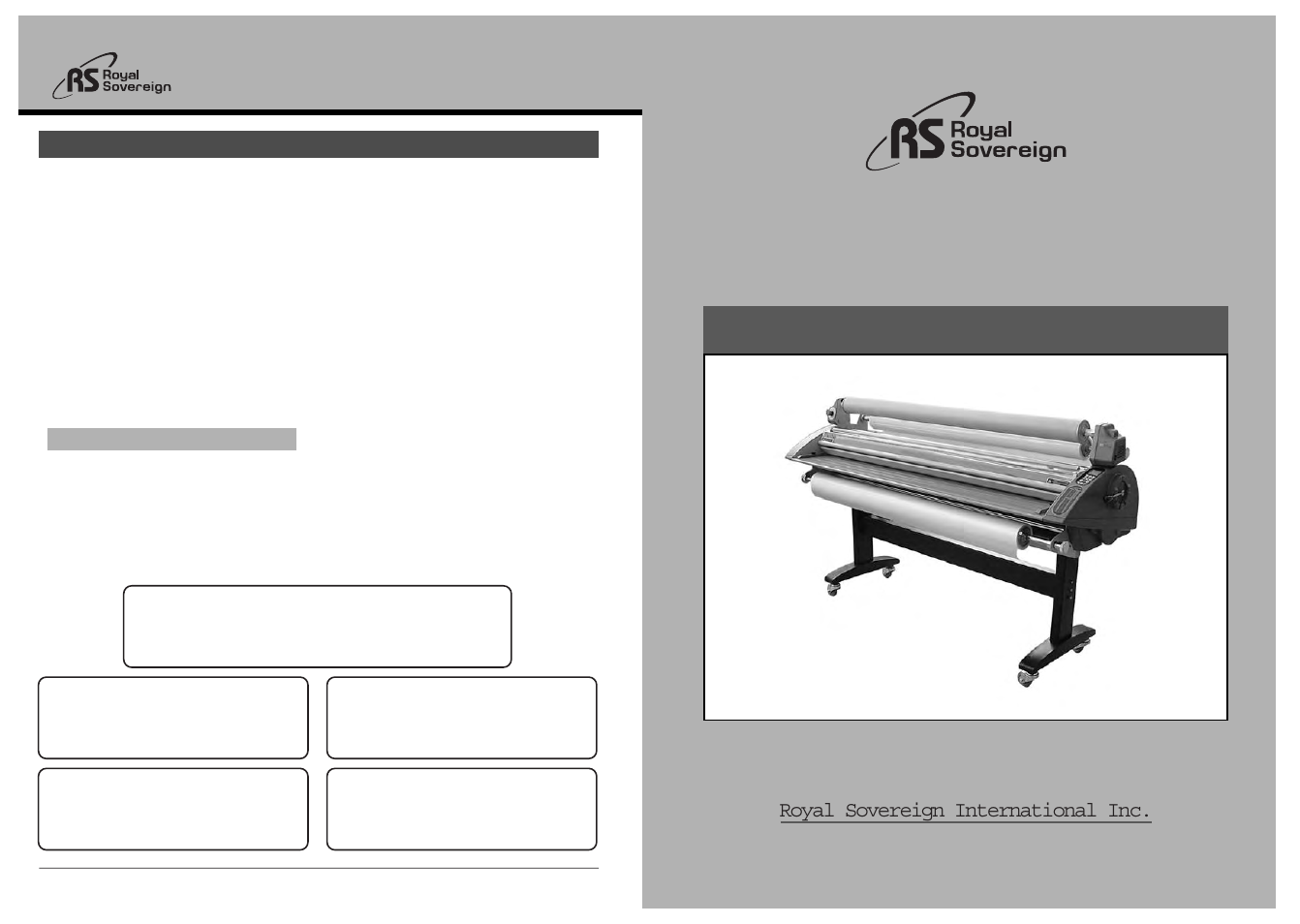 Royal Sovereign RSH-1650 User Manual | 10 pages