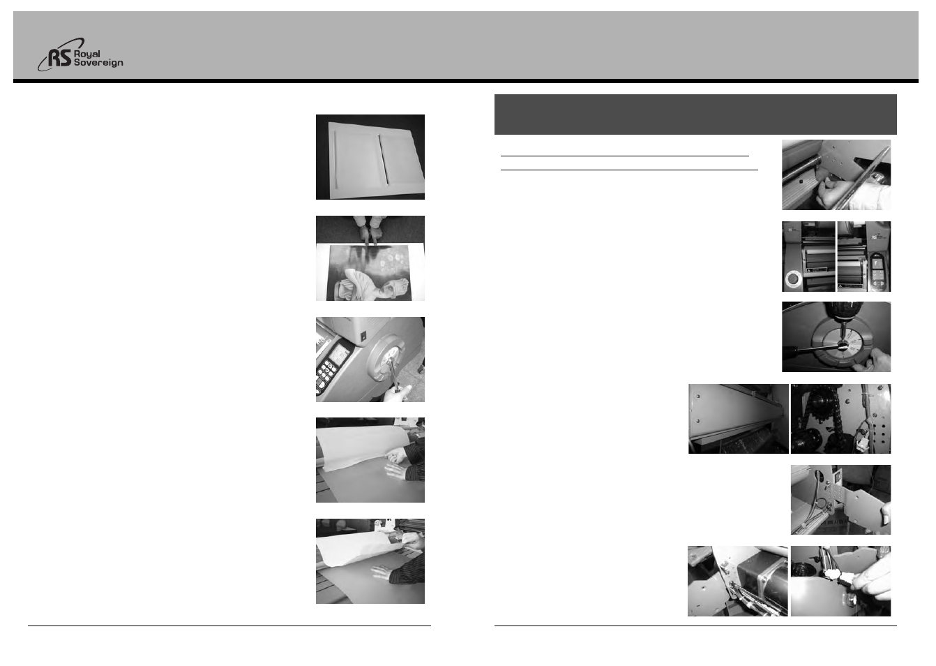Rss, rsr, rsh series | Royal Sovereign RSH-1650 User Manual | Page 9 / 10