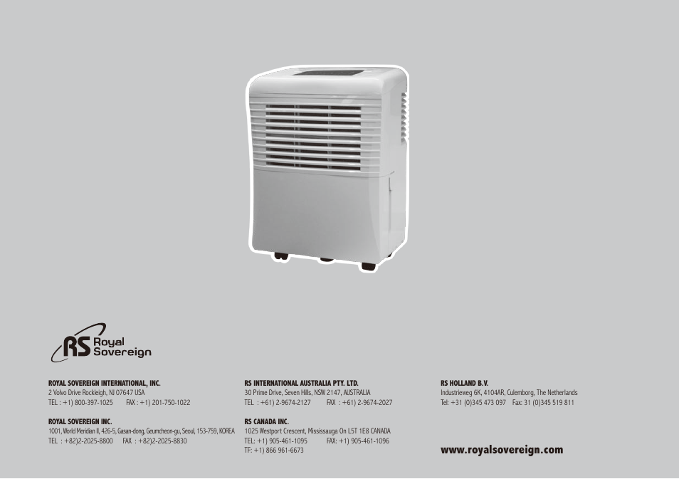 Royal Sovereign RDH-130 User Manual | Page 16 / 48