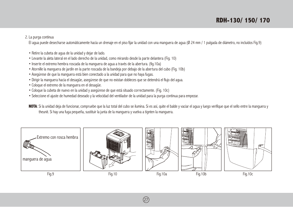 Royal Sovereign RDH-130 User Manual | Page 27 / 48