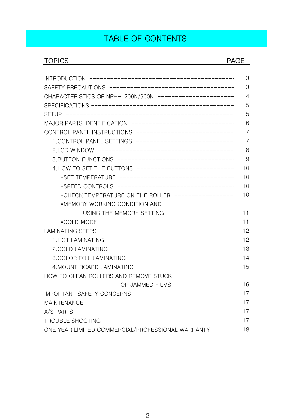 Royal Sovereign 900N 1 User Manual | Page 2 / 18