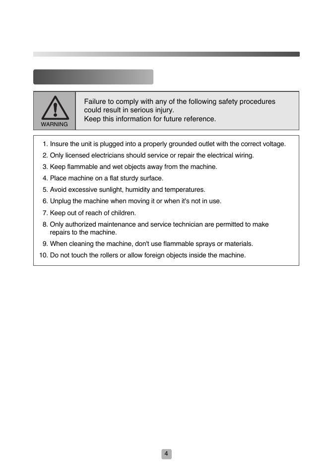 Rhd-2201, Safety precautions | Royal Sovereign RHD-2201 User Manual | Page 4 / 12