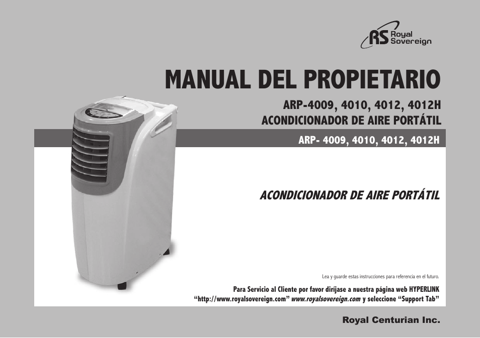 Manual del propietario | Royal Sovereign ARP-4009 User Manual | Page 17 / 48