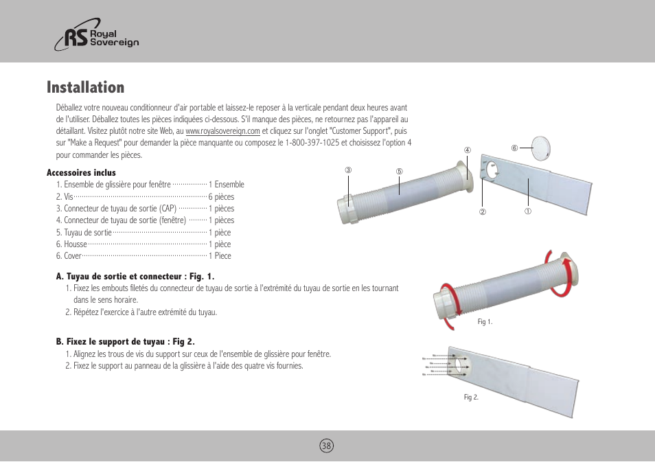 Installation | Royal Sovereign ARP-4009 User Manual | Page 38 / 48