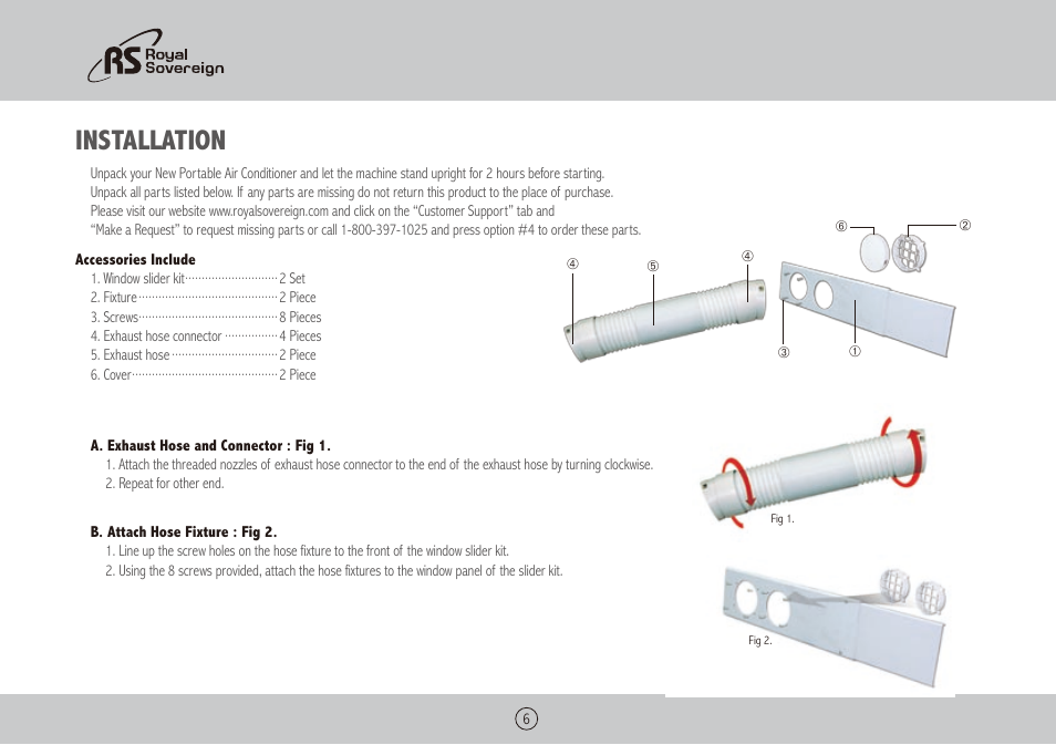 Installation | Royal Sovereign ARP-5010X User Manual | Page 6 / 32