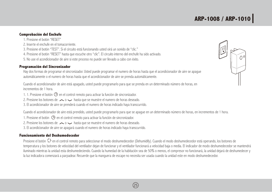 Royal Sovereign ARP-1010 User Manual | Page 25 / 32