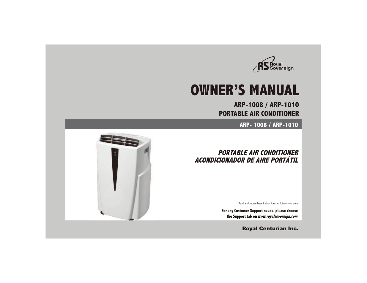 Royal Sovereign NOTHING ARP-1010 User Manual | 32 pages