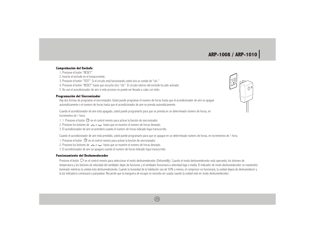 Royal Sovereign NOTHING ARP-1010 User Manual | Page 25 / 32