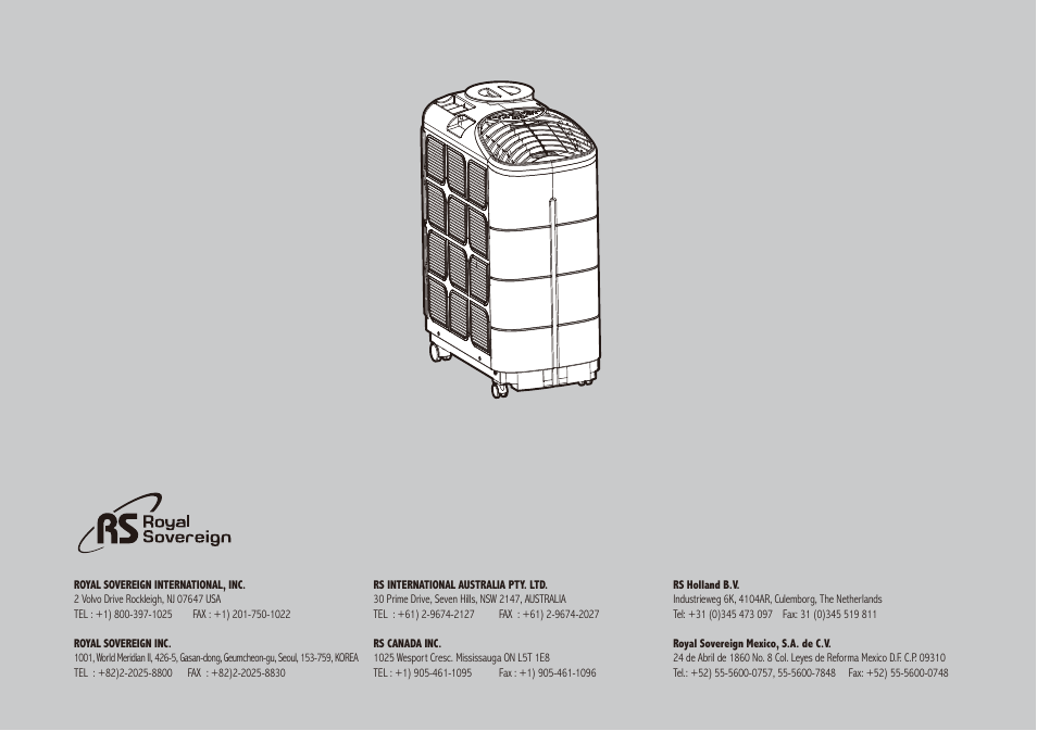Royal Sovereign ARP-9009TL User Manual | Page 48 / 48