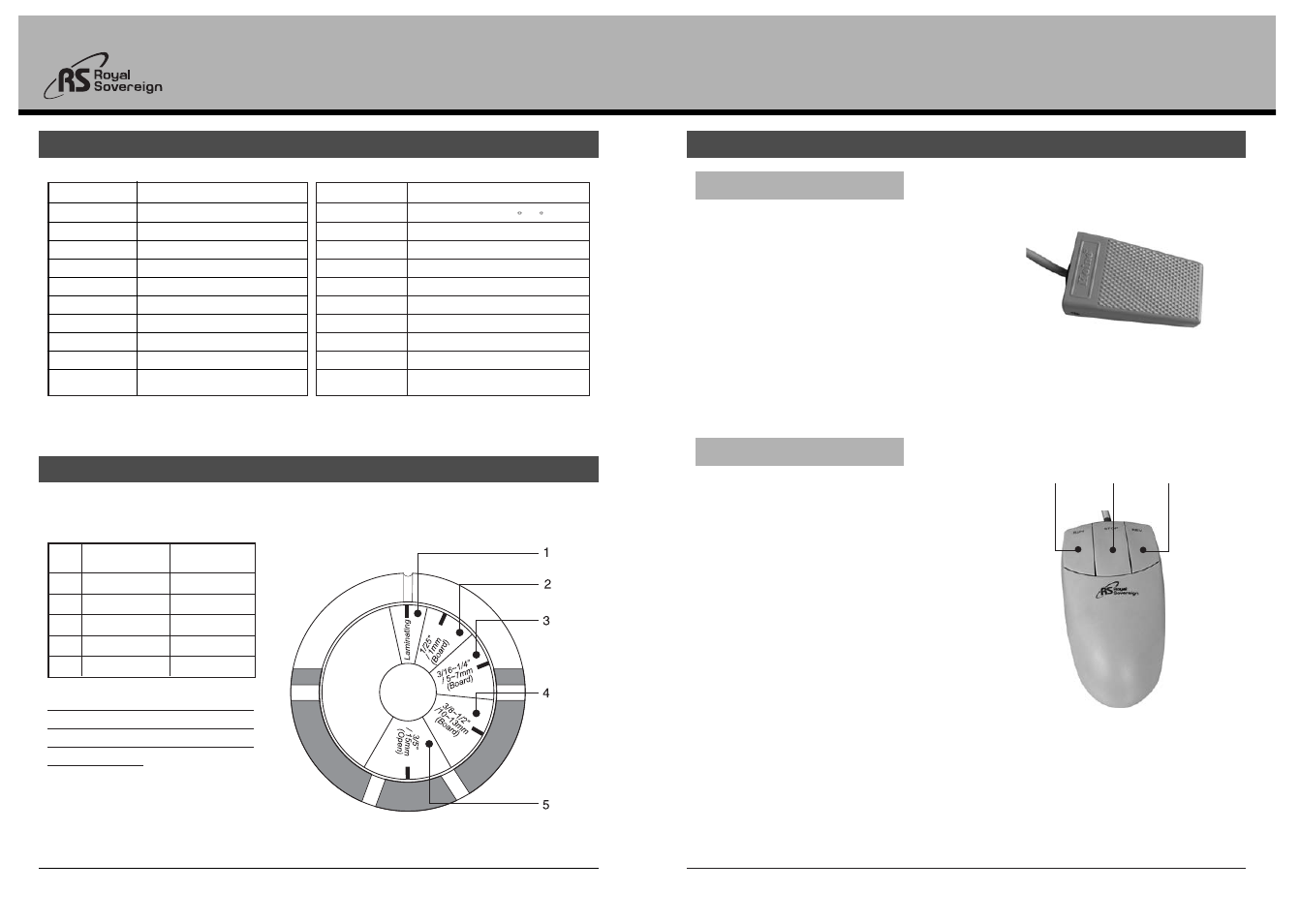 Rsc-1400c/h, Using foot pedal and remote control | Royal Sovereign RSC-1400H User Manual | Page 5 / 10