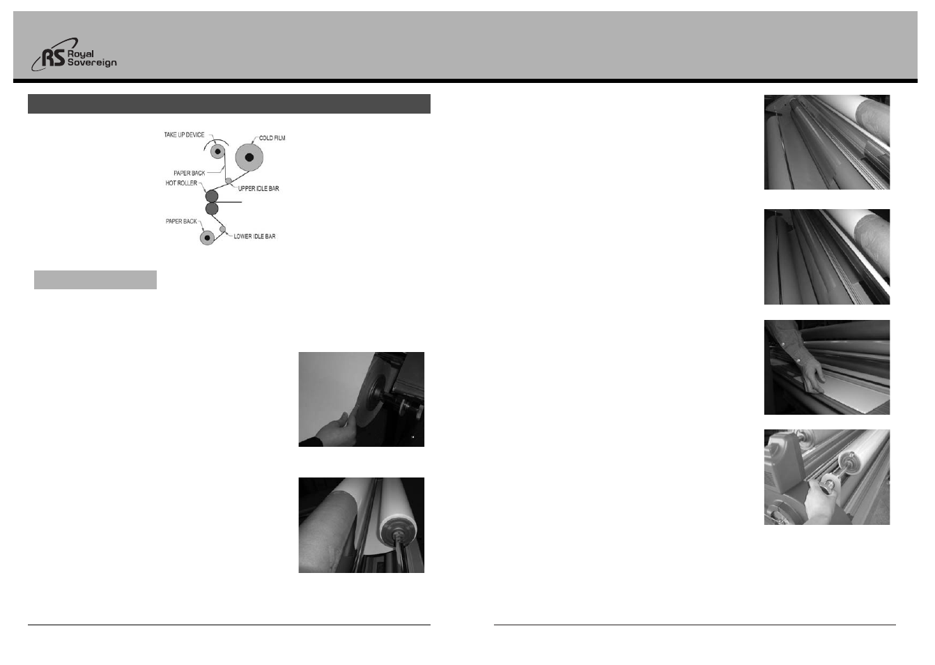 Rsc-1400c/h, Threading film | Royal Sovereign RSC-1400H User Manual | Page 7 / 10